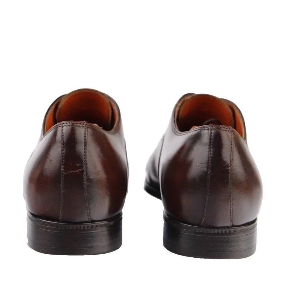 Allen Edmonds Park Avenue Mens 8.5D Dark Chili Leather Cap Toe Oxford Shoes 5737